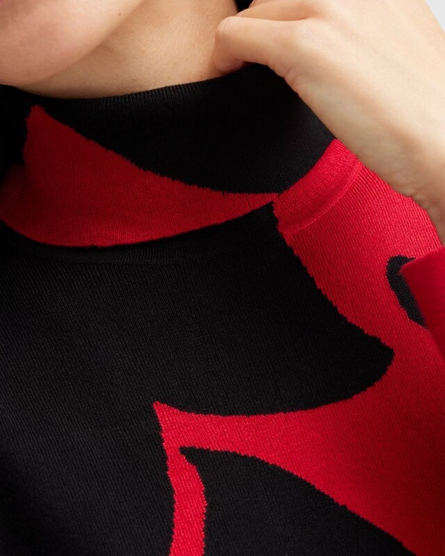 ECOVERO Scrolls Turtleneck Sweater - image 4